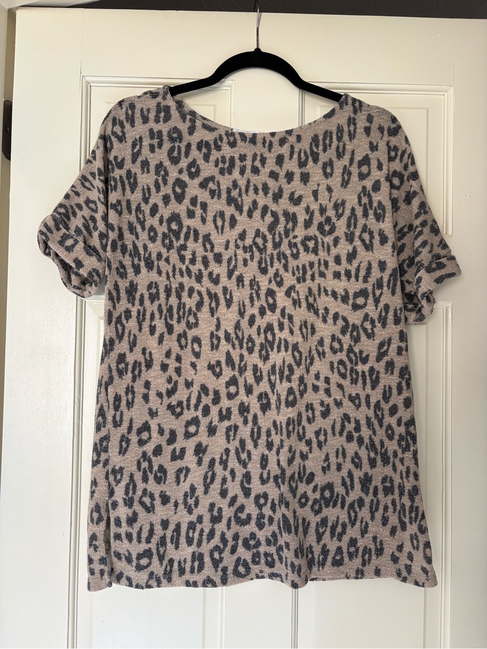 First Love Leopard Print Short Sleeve Tunic